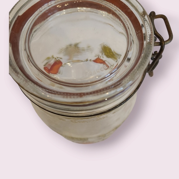 Mid Century Kitchen Canister set (mushrooms + tomatoes) - Picture 7 of 9